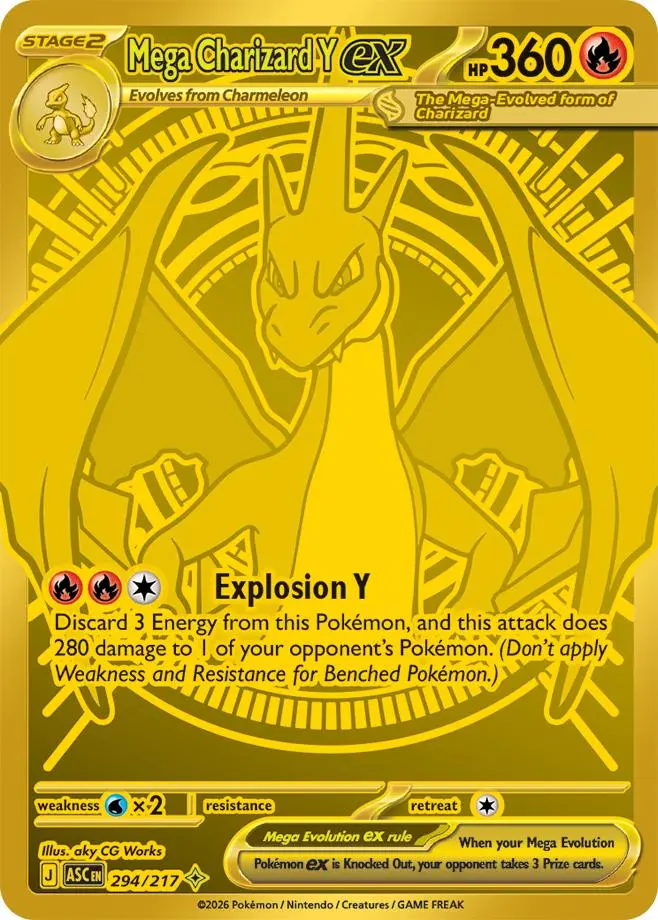 Mega Charizard Y ex Gold