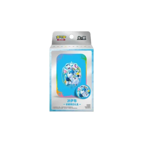 Pokémon TCG: Terastal Gathering Chiński Uproszczony Eevee Tin Collection Box Glaceon [CSV9C]