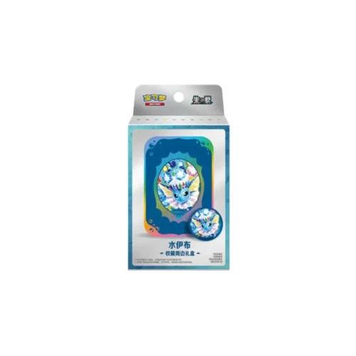 Pokémon TCG: Terastal Gathering Chiński Uproszczony Eevee Tin Collection Box Vaporeon[CSV9C]