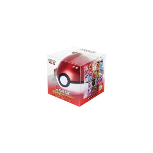 GREATBALL_RED_1 Pokémon TCG: Pikachu Legendary Celebration Chiński Uproszczony Great Ball Tin Red
