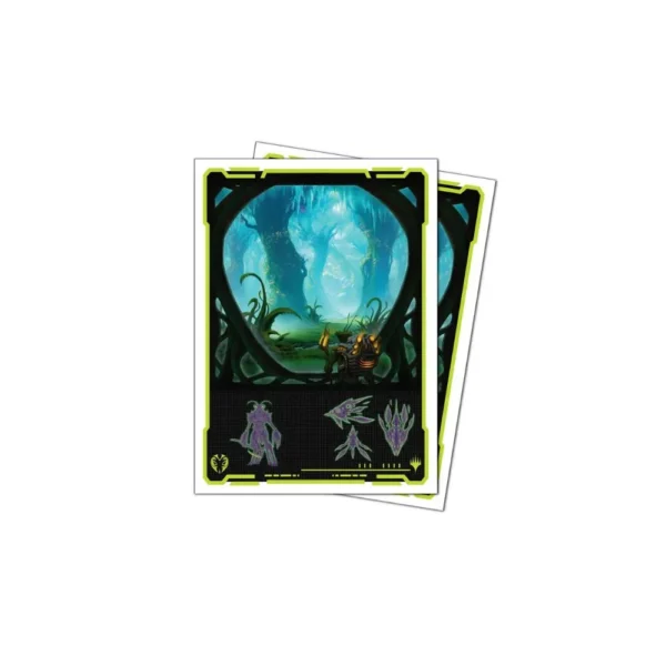 GreenMythic1 Ultra Pro - Magic: The Gathering - Edge of Eternities - Evendo, Waking Haven 105ct Apex Deck Protector Sleeves