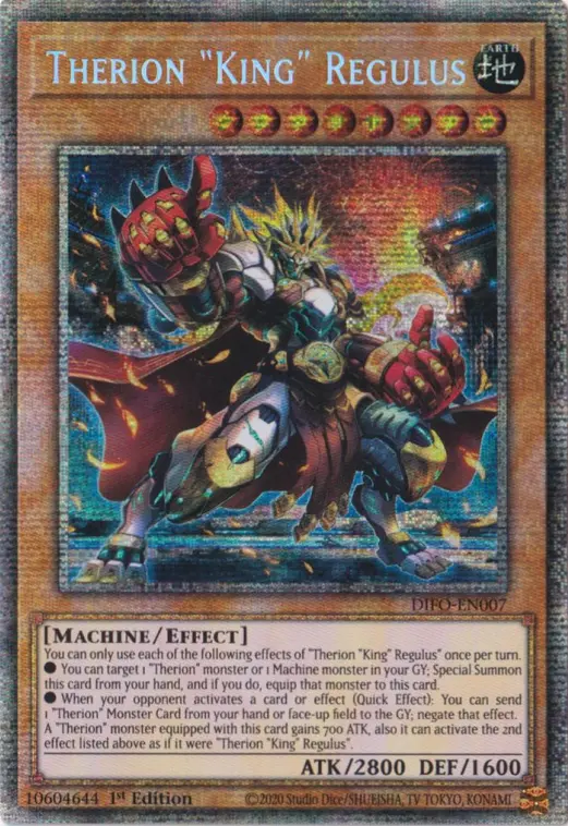 Yu-Gi-Oh Therion King Regulus Starlight Rare