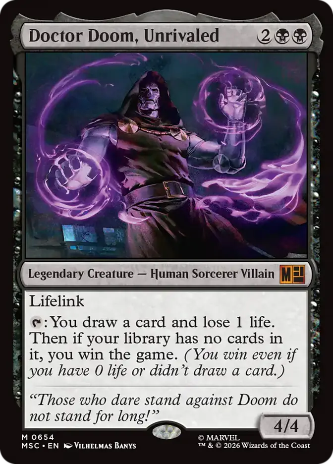 Magic The Gathering Doctor Doom Unrivaled