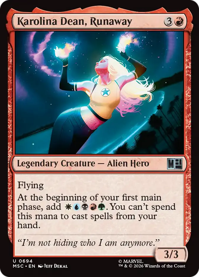 Magic The Gathering Karolina Dean Runaway