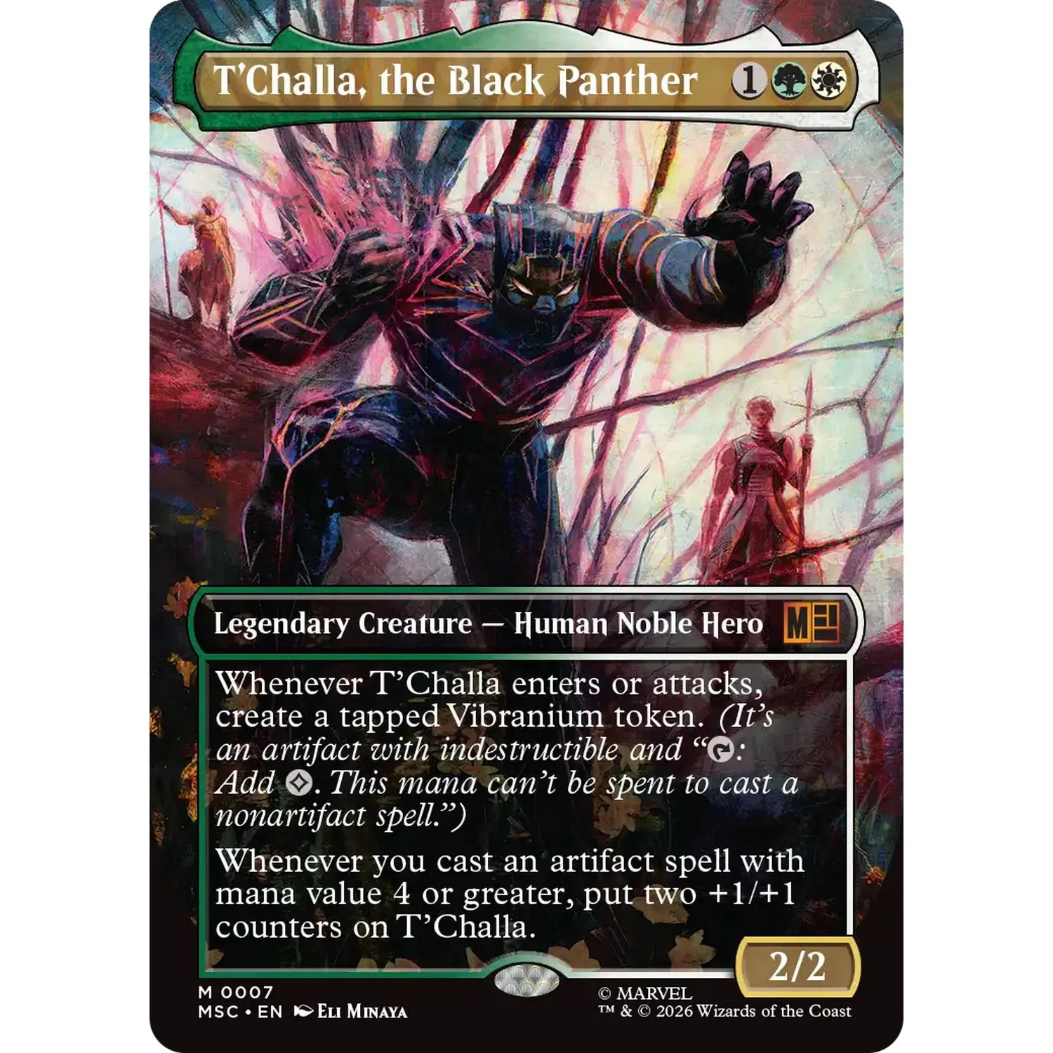 T'Challa, the Black Panther Surge Foil Magic the Gathering Marvel
