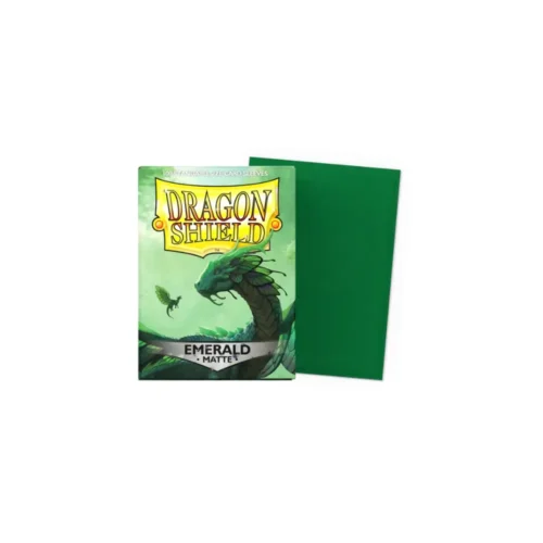 Dragon_shield_Mat_Emerald1 Dragon Shield: Emerald - Matte Sleeves - Standard Size