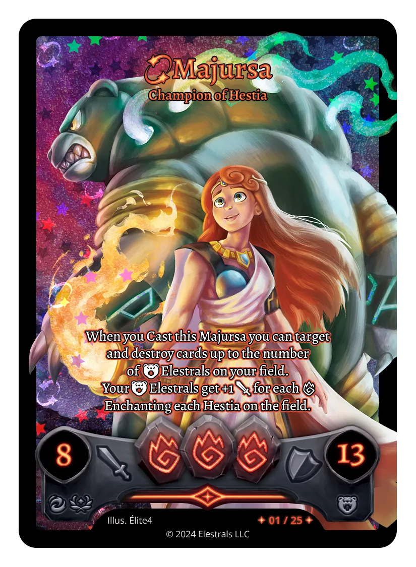 Majursa Champion of Hestia Elestrals TCG Firestorm