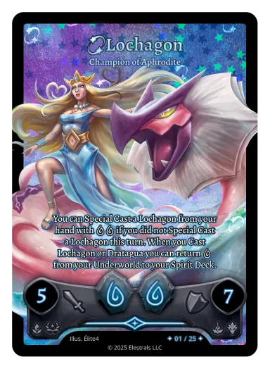 Lochagon Champion of Aphrodite Elestrals TCG Lifestream Booster Box