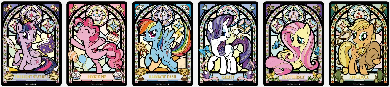 Karty Stained Glass KAYOU My Little Pony
