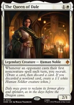 The Queen of Dale MTG The Hobbit Play Booster