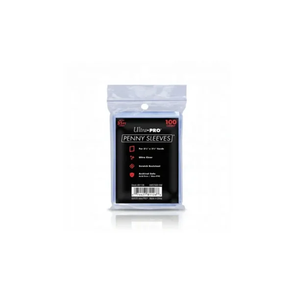 ULTRA_PRO_PENNYSLEEVES100 Ultra Pro 2.5" x 3.5" Soft Trading Card Penny Sleeves (100ct)