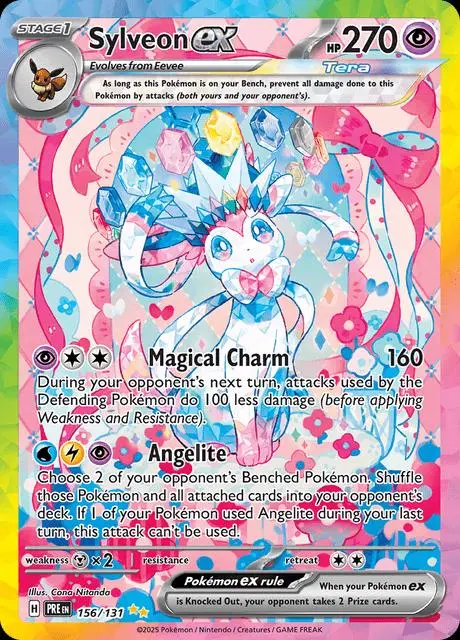 Sylveon ex 156/131 Special Illustration Rare Prismatic Evolutions