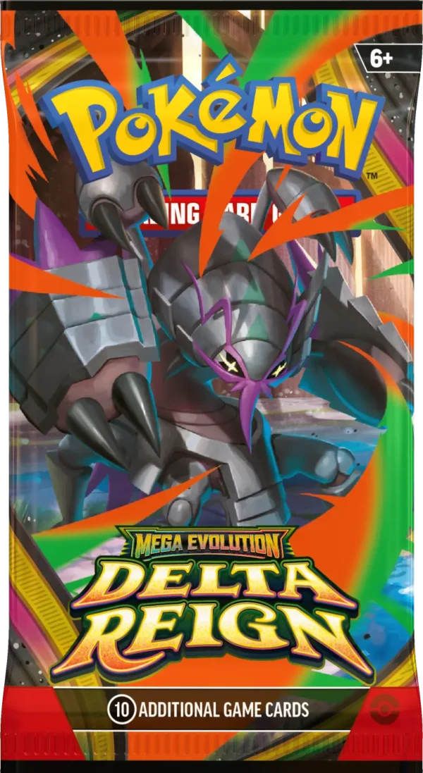 Pokemon_TCG_Mega_Evolution—Delta_Reign_Booster_Wrap_Mega_Golisopod_EN Pokémon TCG: Mega Evolution - Delta Reign - Booster